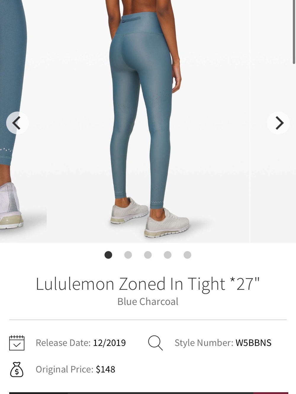lululemon athletica Zoned In Tight 27" Leggings - Blue Charcoal